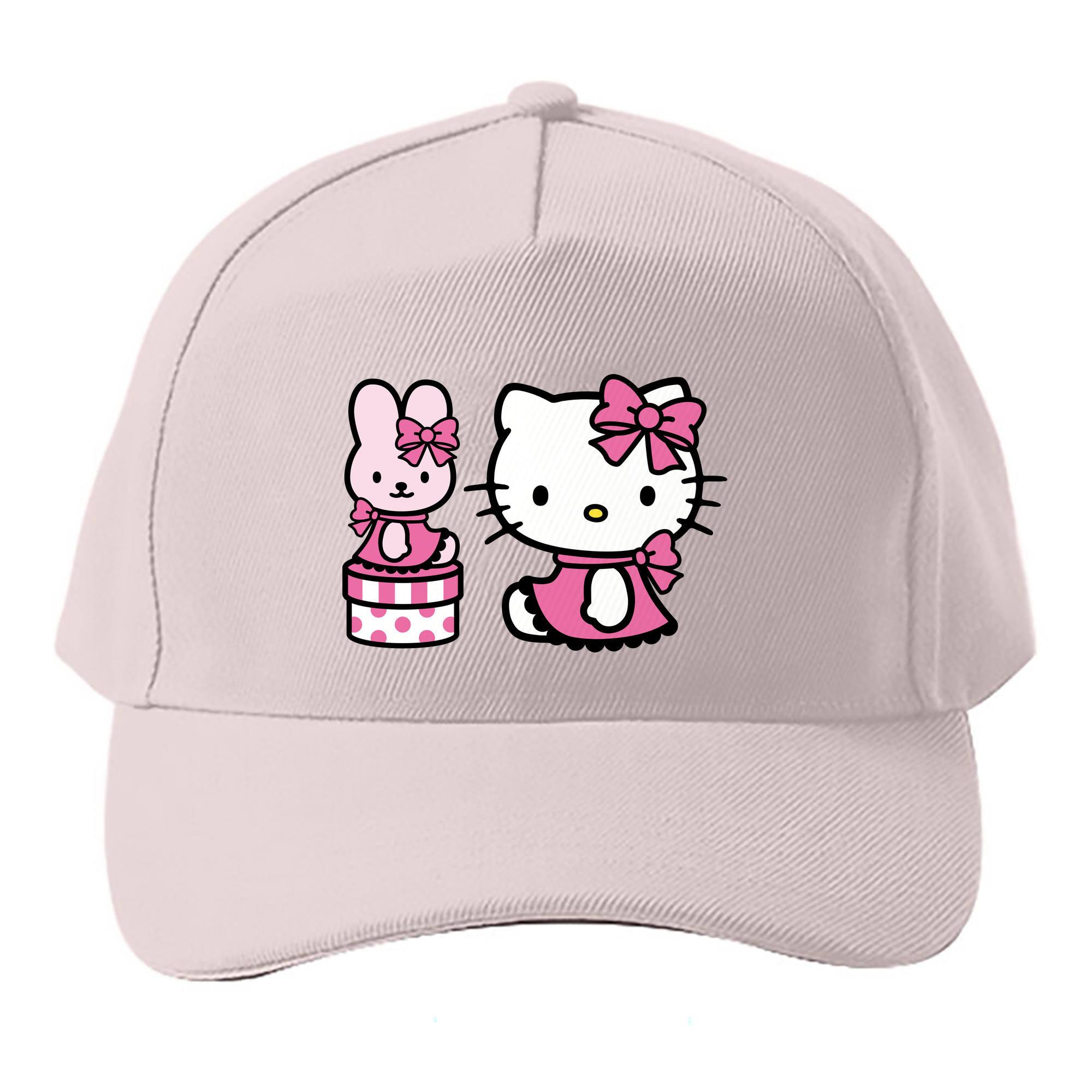 （画像用） Hello Kitty ハローキティ ベースボールキャップ 綿100％ 男女兼用 帽子 スポーツ